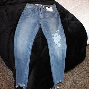 light wash 724 high rise straight cropped